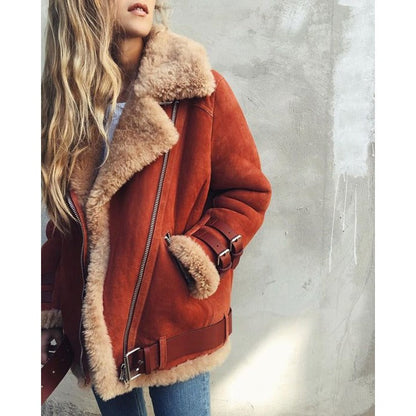 BRI | CASHMERE LAMB FUR COAT