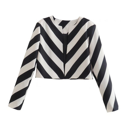 BROOK | SHORT STRIPED CARDIGAN