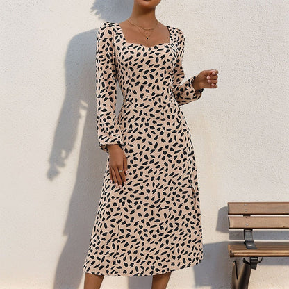 TRISHA AUTUMN LEOPARD PRINT DRESS