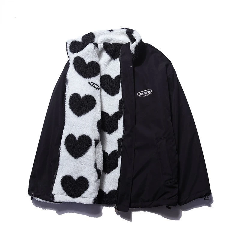 BACIODELUXE™️ - DOUBLE-SIDED HEART COAT - UNIQUE COLLECTION