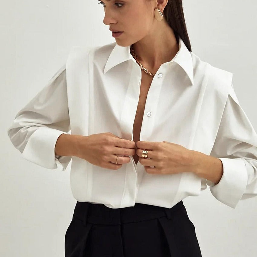 SIMPLE LONG-SLEEVE SHIRT