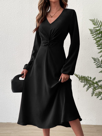 ALLISON | HIGH-WAIST MID-LENGTH DRESS