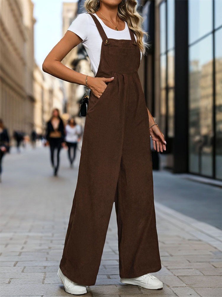 DEVY | CORDUROY VELVET JUMPSUIT