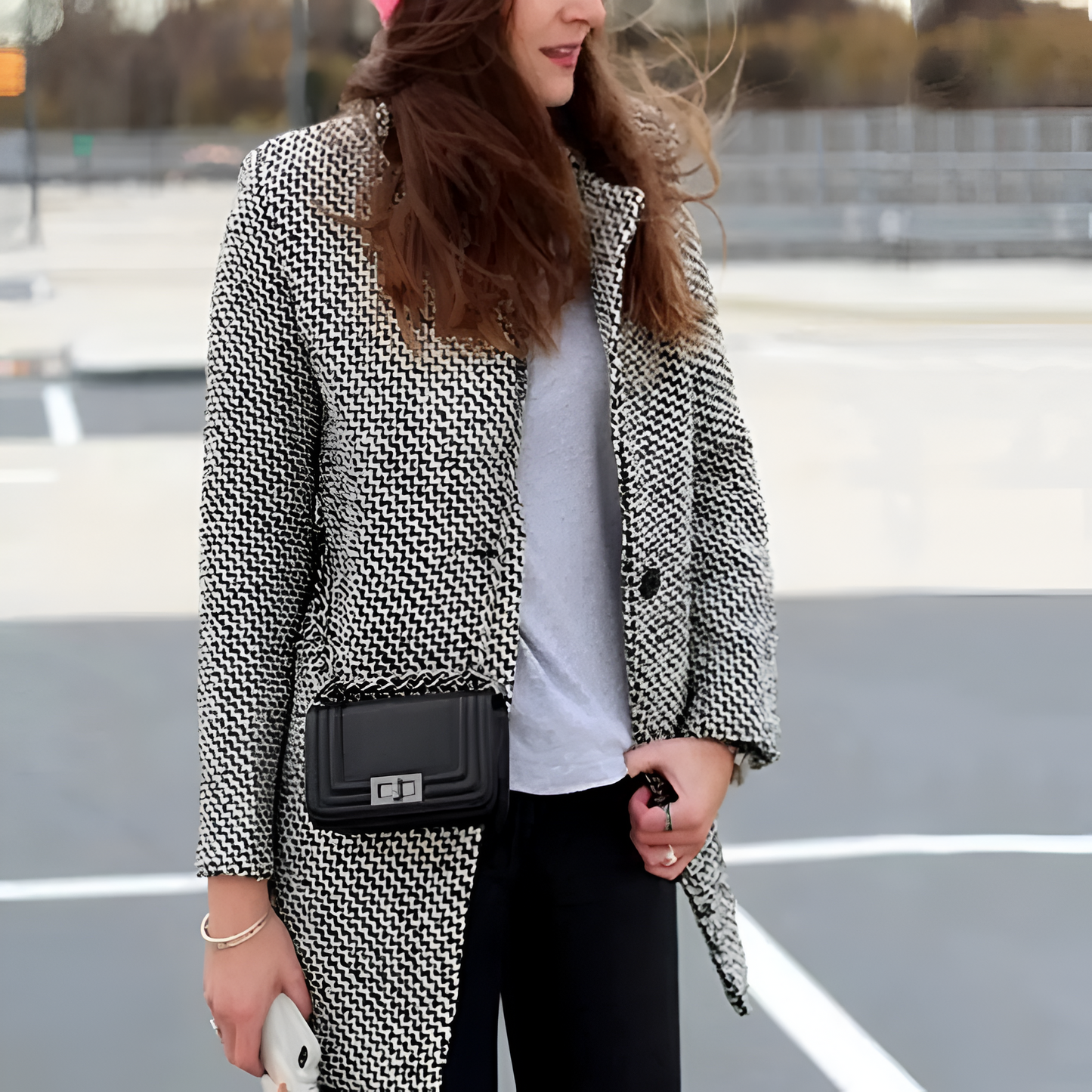 CHESKA | LONGUE VESTE MANTEAU EN LAINE