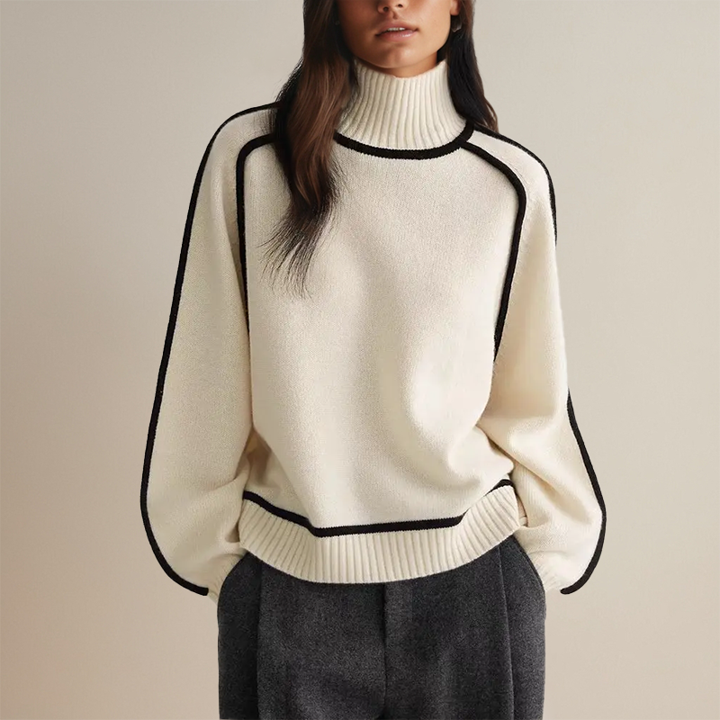 ELEGANT TURTLENECK SWEATER COUTURE AMÉLIE