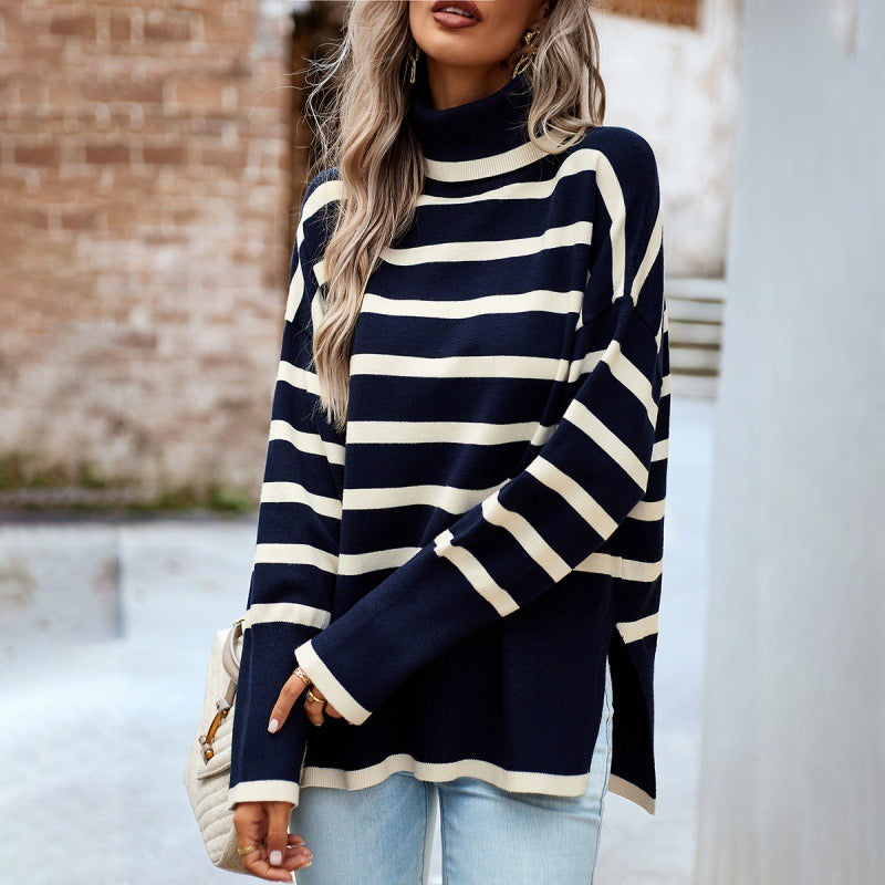 STRIPED KNITTED TOP