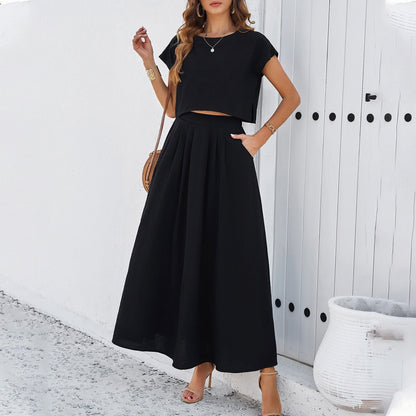 HANNA HIGH-WAISTED LONG SKIRT SET