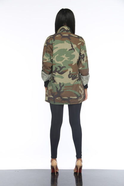 BROOK | LONG CAMOUFLAGE COAT