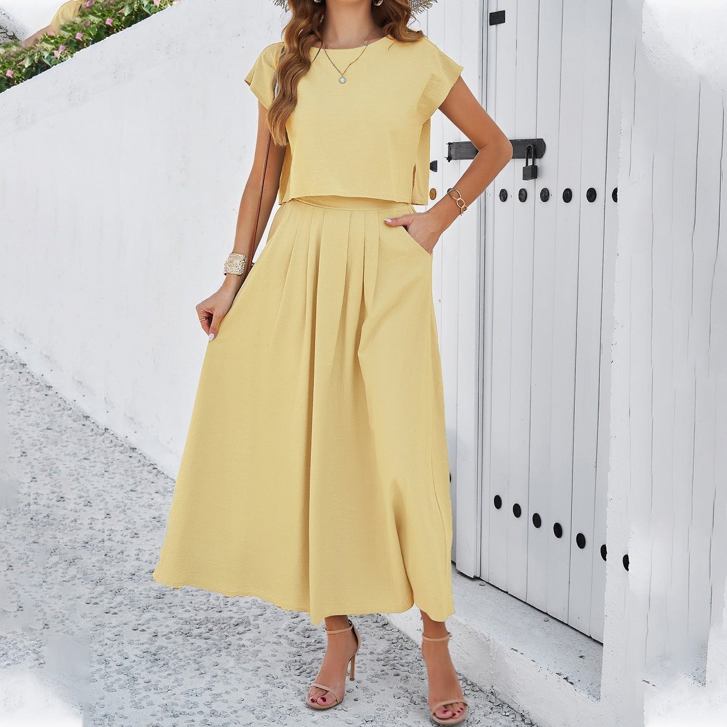 HANNA HIGH-WAISTED LONG SKIRT SET