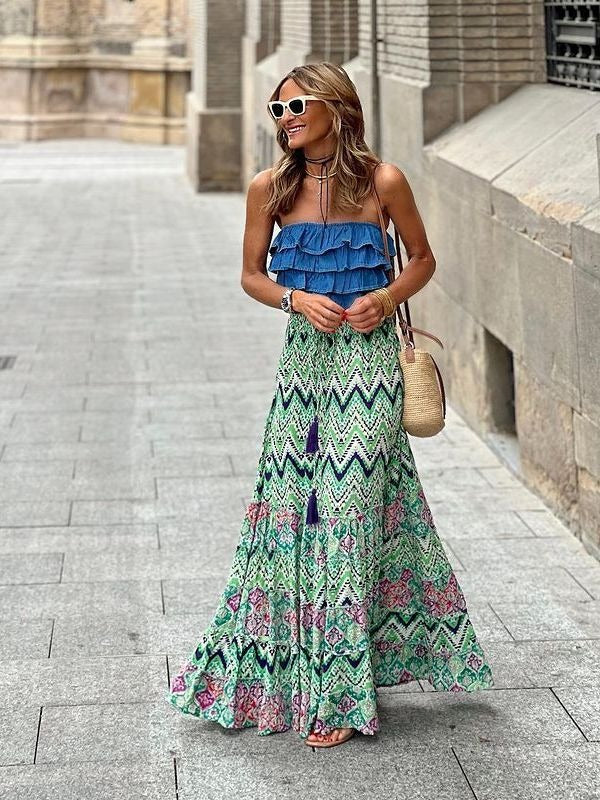 LONG LARGE SWING SKIRT