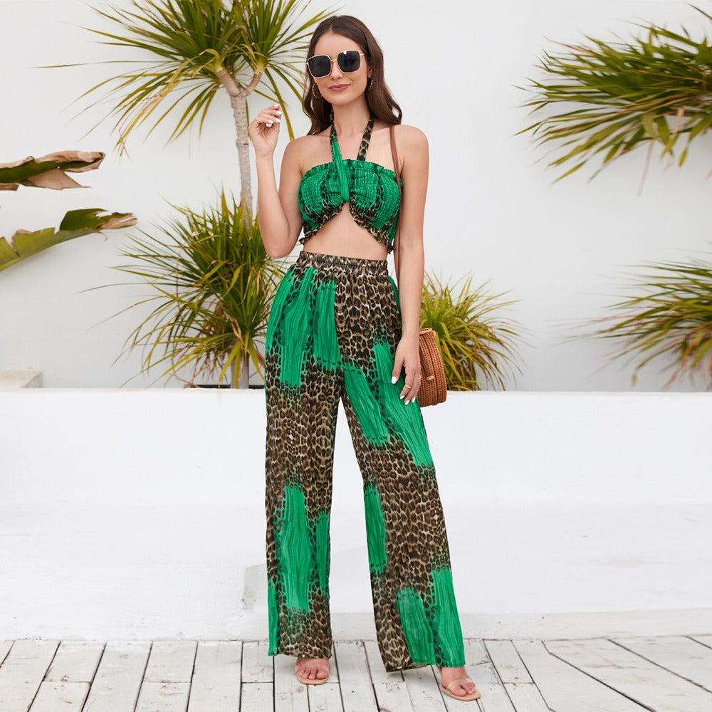 ELLA | PRINTED WIDE LEG PANTS SET