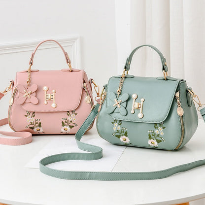 H FLORAL HANDBAG