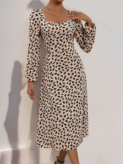 TRISHA AUTUMN LEOPARD PRINT DRESS