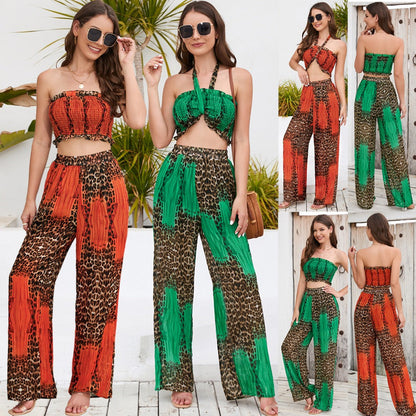 ELLA | PRINTED WIDE LEG PANTS SET