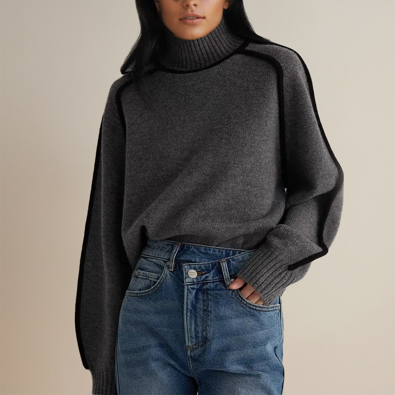 ELEGANT TURTLENECK SWEATER COUTURE AMÉLIE