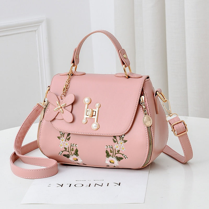 H FLORAL HANDBAG