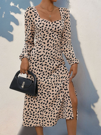 TRISHA AUTUMN LEOPARD PRINT DRESS