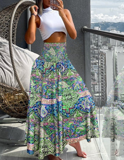 RELAXED WIDE-LENGTH SKIRT