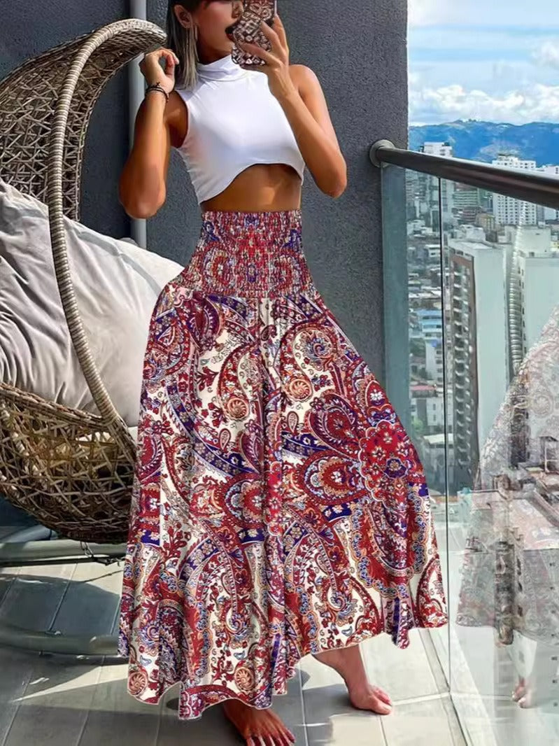 RELAXED WIDE-LENGTH SKIRT