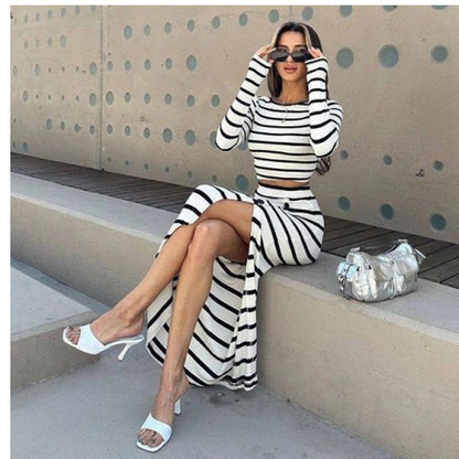 XYZA | STRIPED LONG-SLEEVE SET