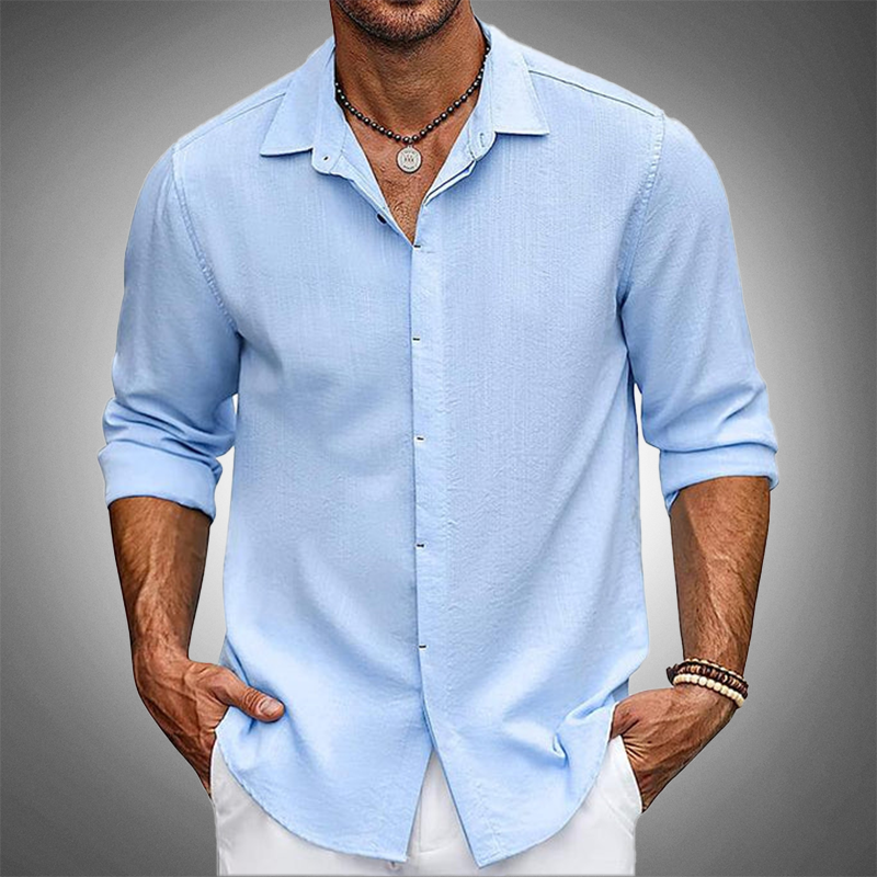 VINCÉNZIO SLIM-FIT LINEN SHIRT