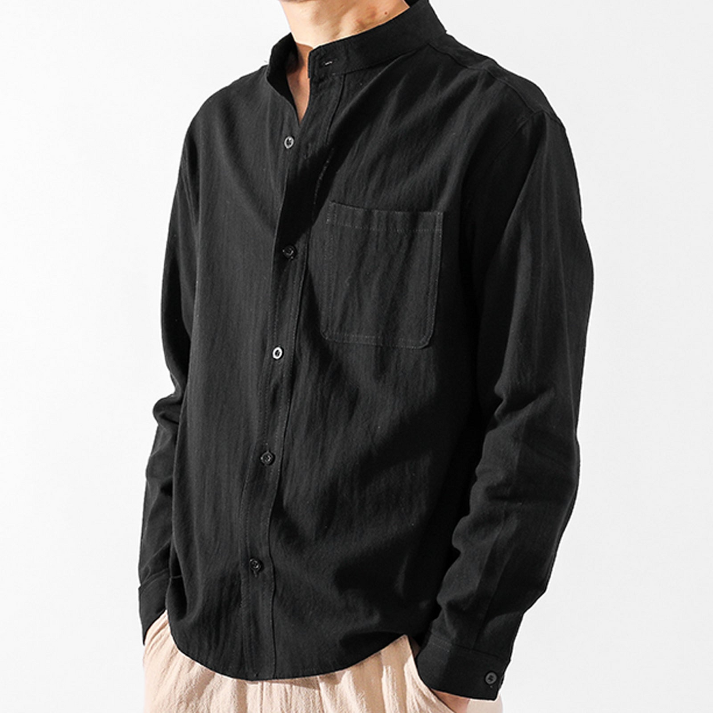 SAINT MORRIS CONTEMPORARY LINEN SHIRT