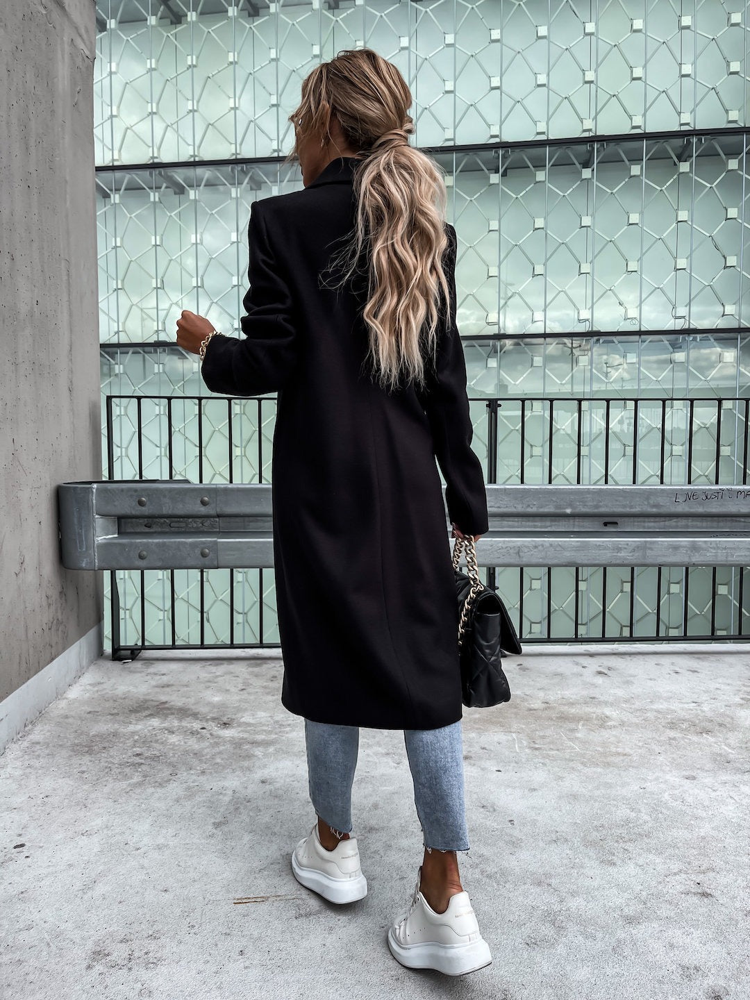 DENNIS | LONG COLLAR WOOL COAT