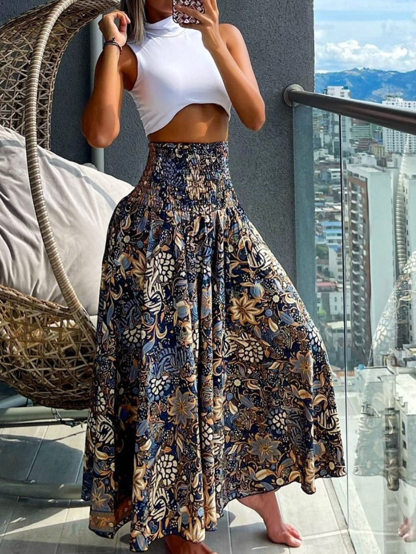 RELAXED WIDE-LENGTH SKIRT