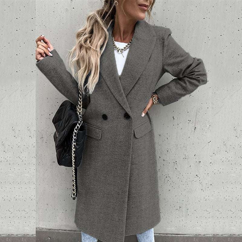 DENNIS | LONG COLLAR WOOL COAT