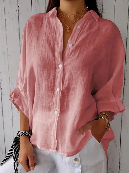 COTTON AND LINEN SHIRT SILVIA