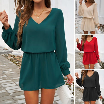 ARIA BUBBLE-SLEEVE DRESS