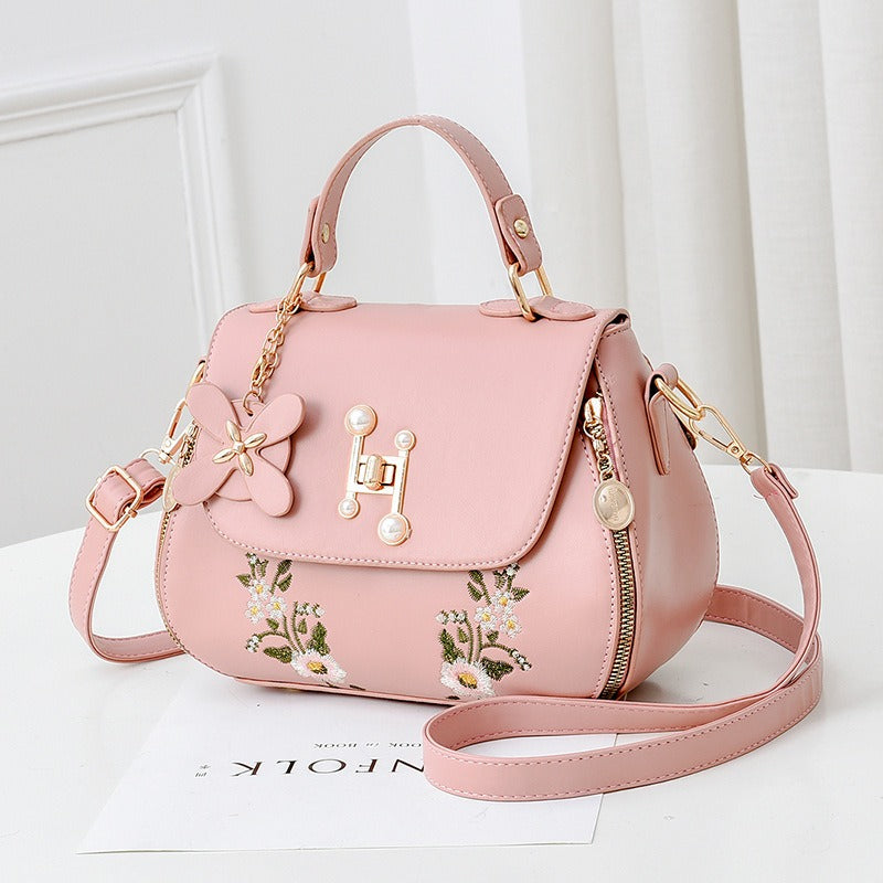 H FLORAL HANDBAG