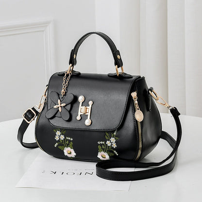 H FLORAL HANDBAG