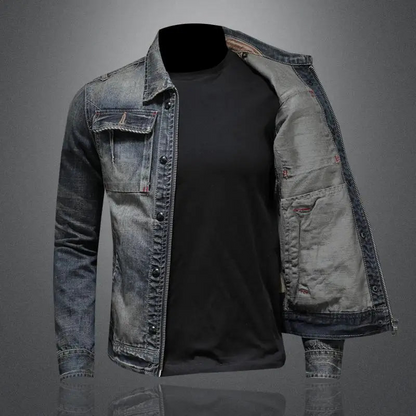 HUGO | ZIPPED DENIM JACKET