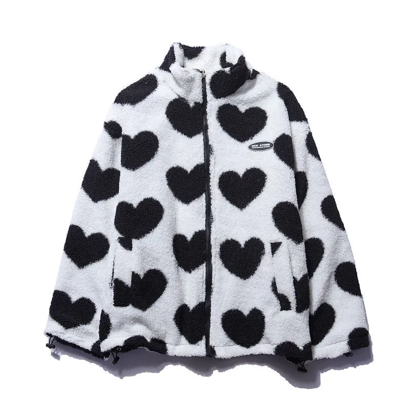 BACIODELUXE™️ - DOUBLE-SIDED HEART COAT - UNIQUE COLLECTION