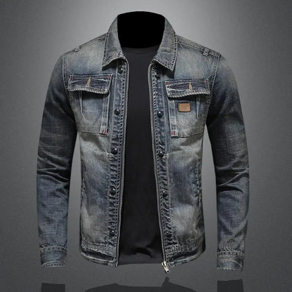 HUGO | ZIPPED DENIM JACKET