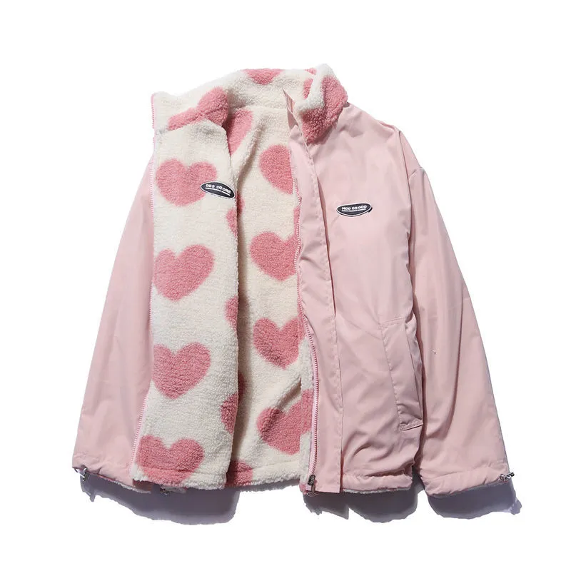 BACIODELUXE™️ - DOUBLE-SIDED HEART COAT - UNIQUE COLLECTION