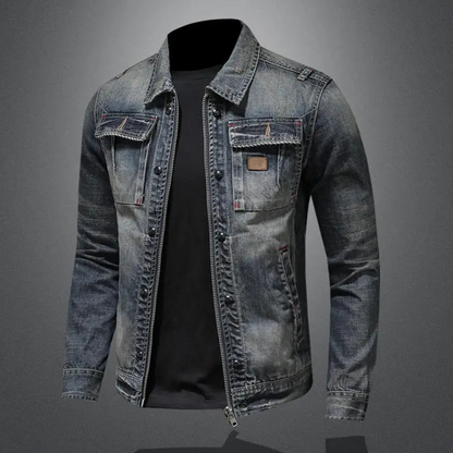 HUGO | ZIPPED DENIM JACKET