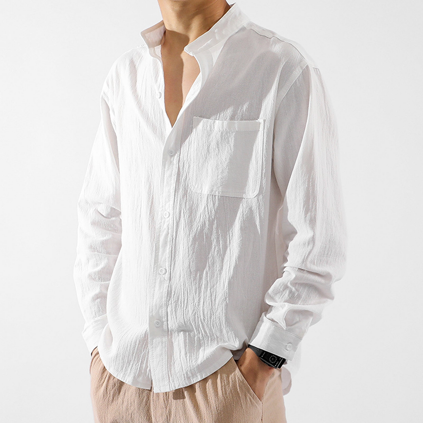 SAINT MORRIS CONTEMPORARY LINEN SHIRT