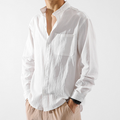 SAINT MORRIS CONTEMPORARY LINEN SHIRT