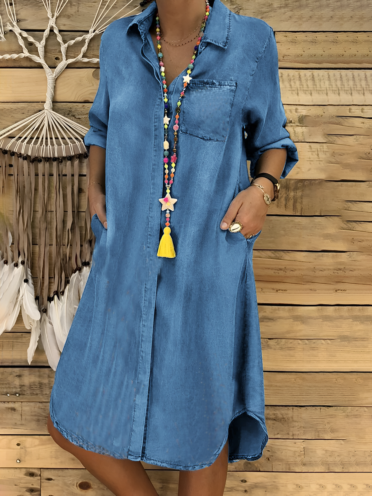 MARY | VINTAGE DENIM DRESS