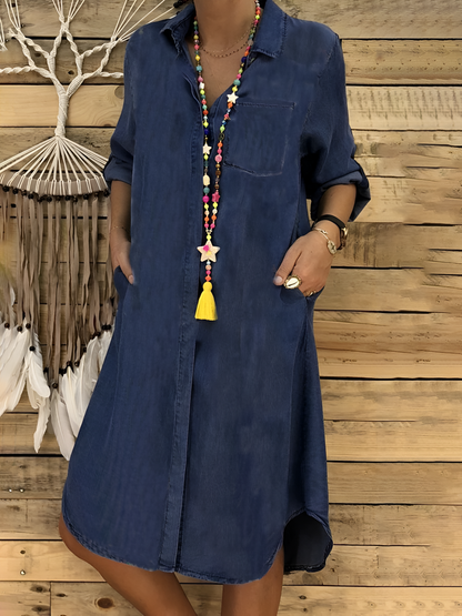 MARY | VINTAGE DENIM DRESS